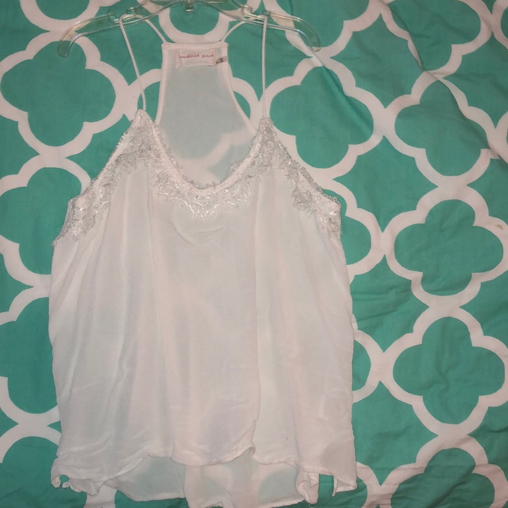 Sexy White Lace Tank Top